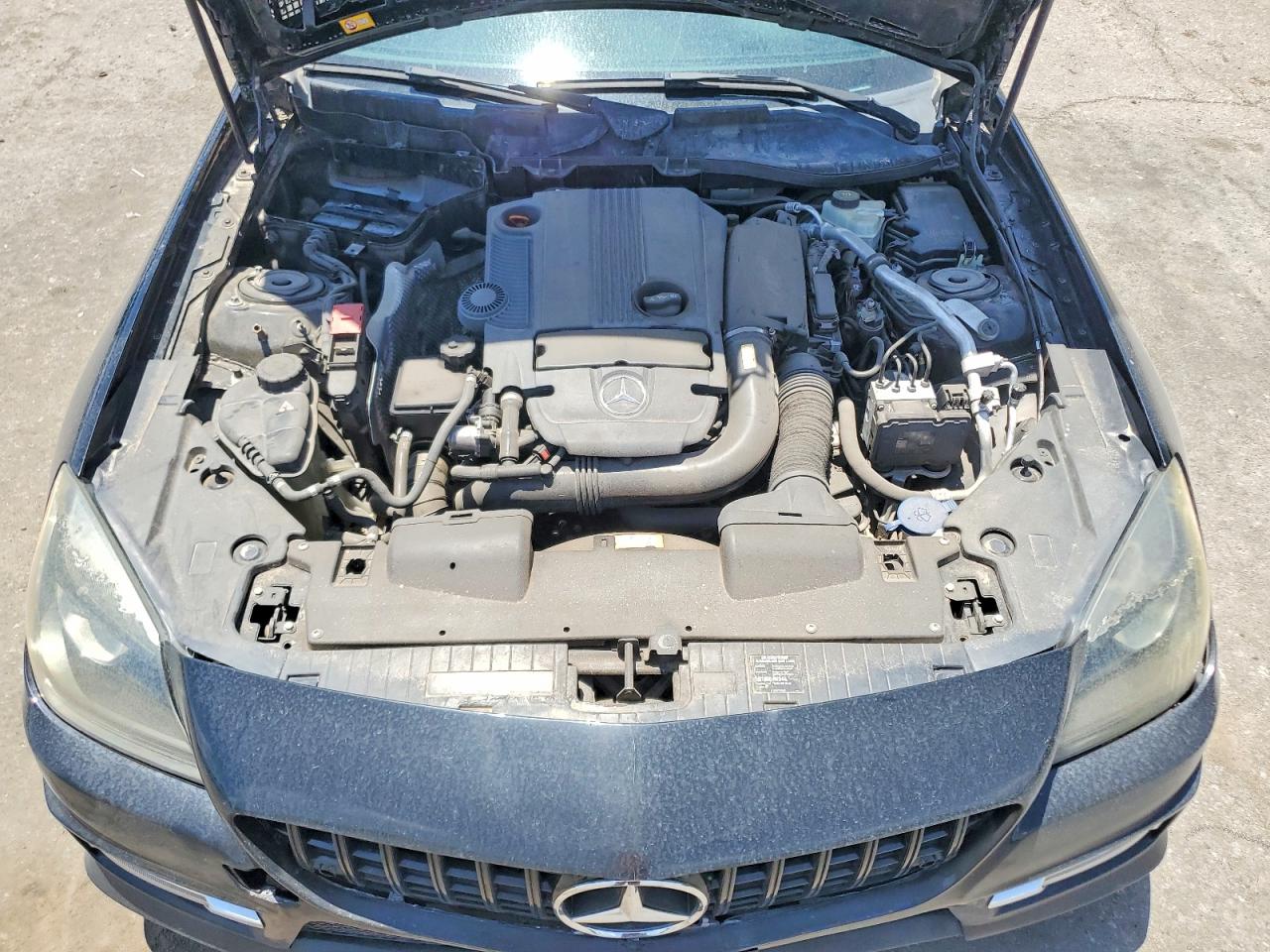 2014 Mercedes-benz Slk 250 Black vin: WDDPK4HA9EF090790