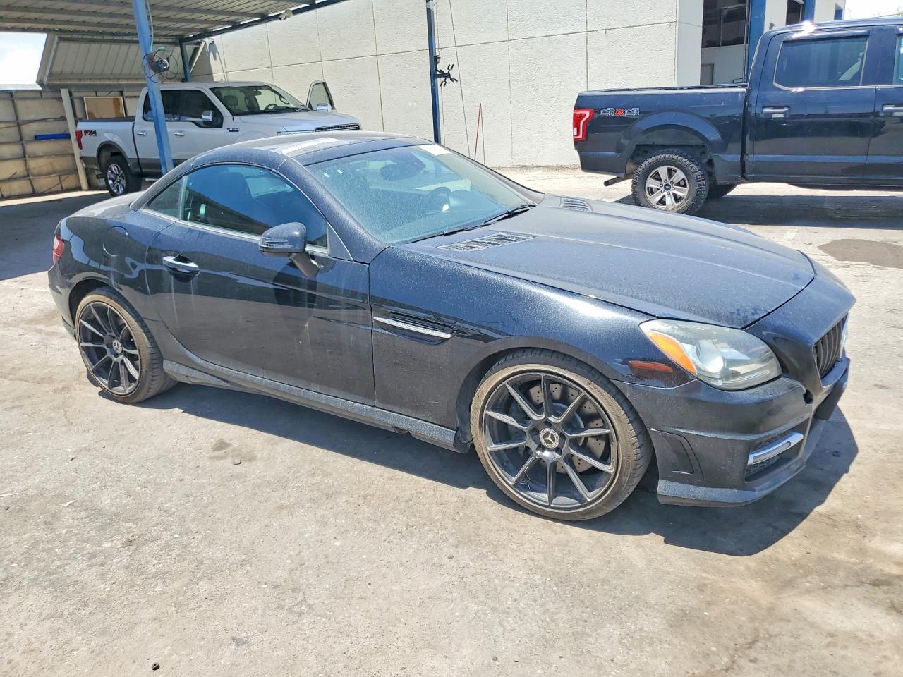 2014 Mercedes-benz Slk 250 Black vin: WDDPK4HA9EF090790