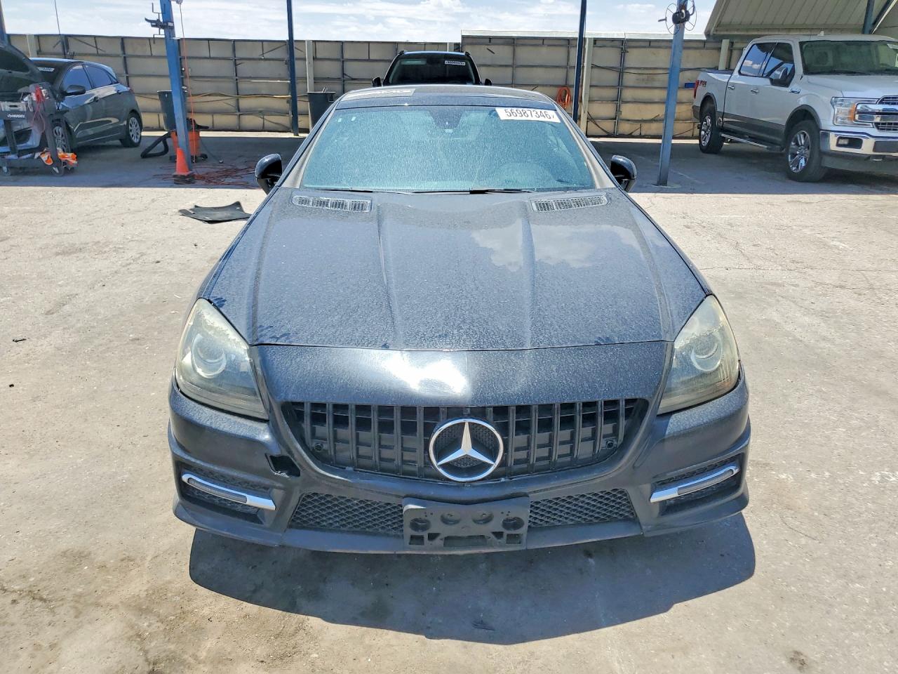 2014 Mercedes-benz Slk 250 Black vin: WDDPK4HA9EF090790
