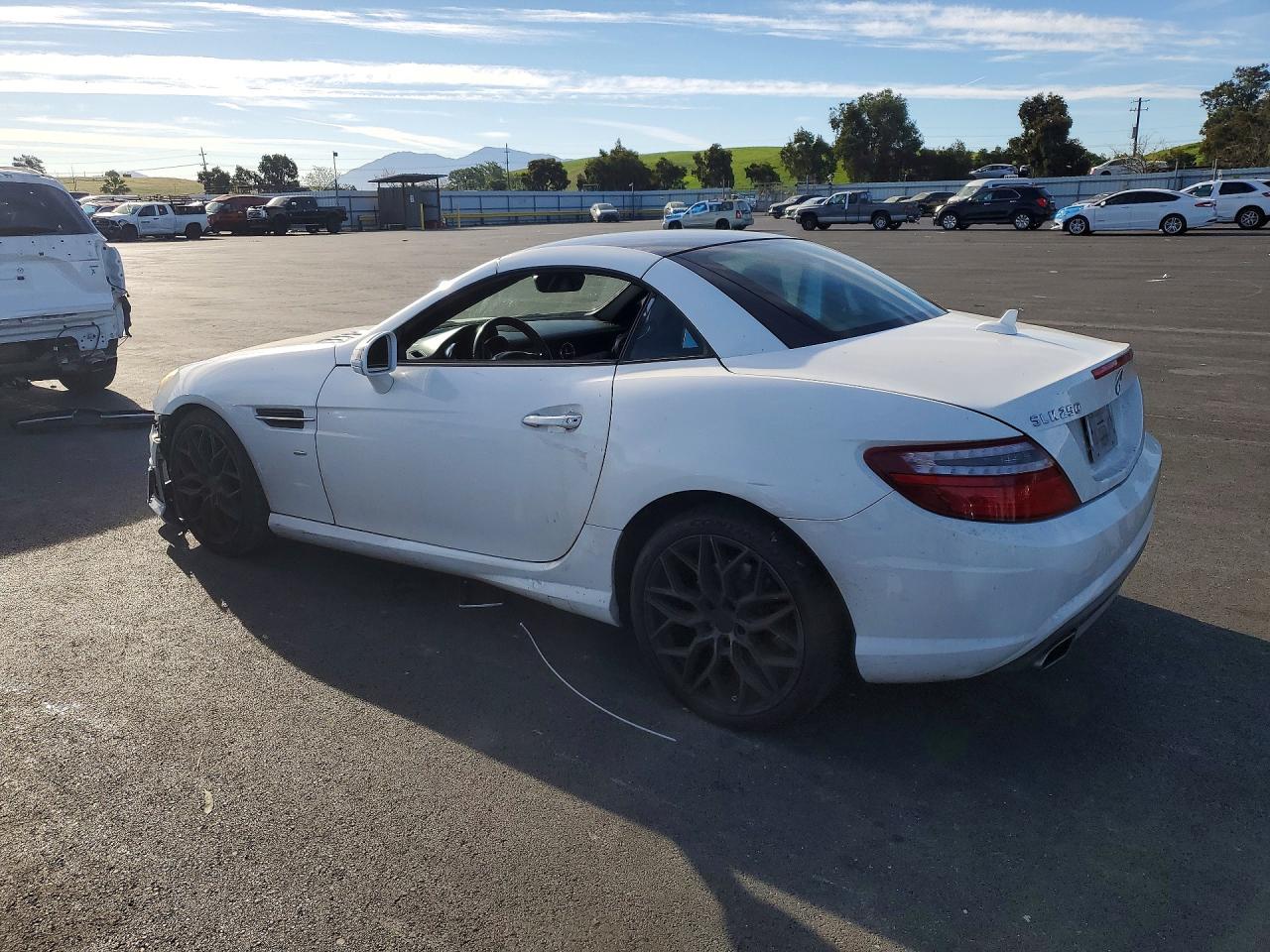 2014 Mercedes-benz Slk 250 White vin: WDDPK4HA9EF094757
