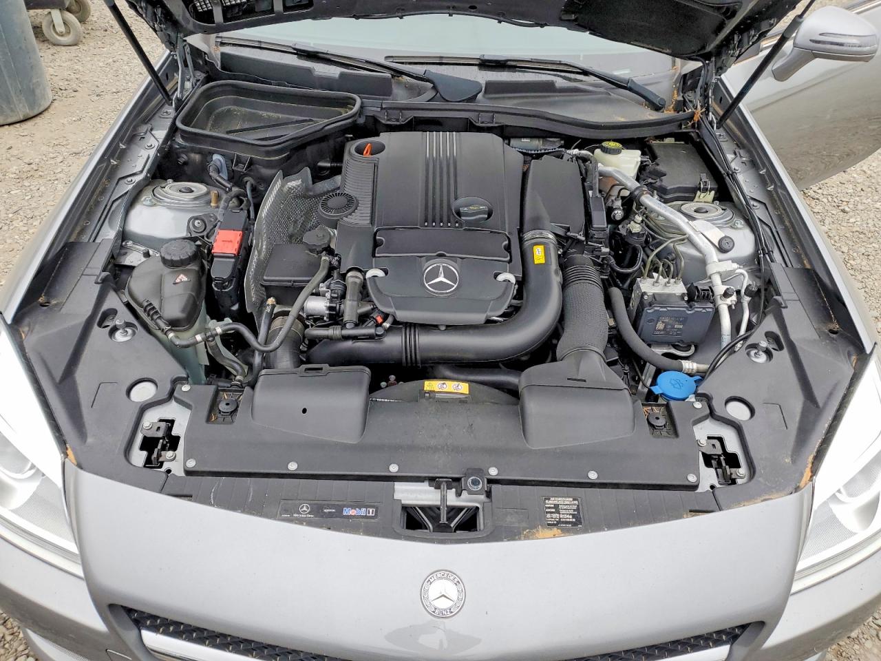 2012 Mercedes-benz Slk 250 Silver vin: WDDPK4HAXCF036248