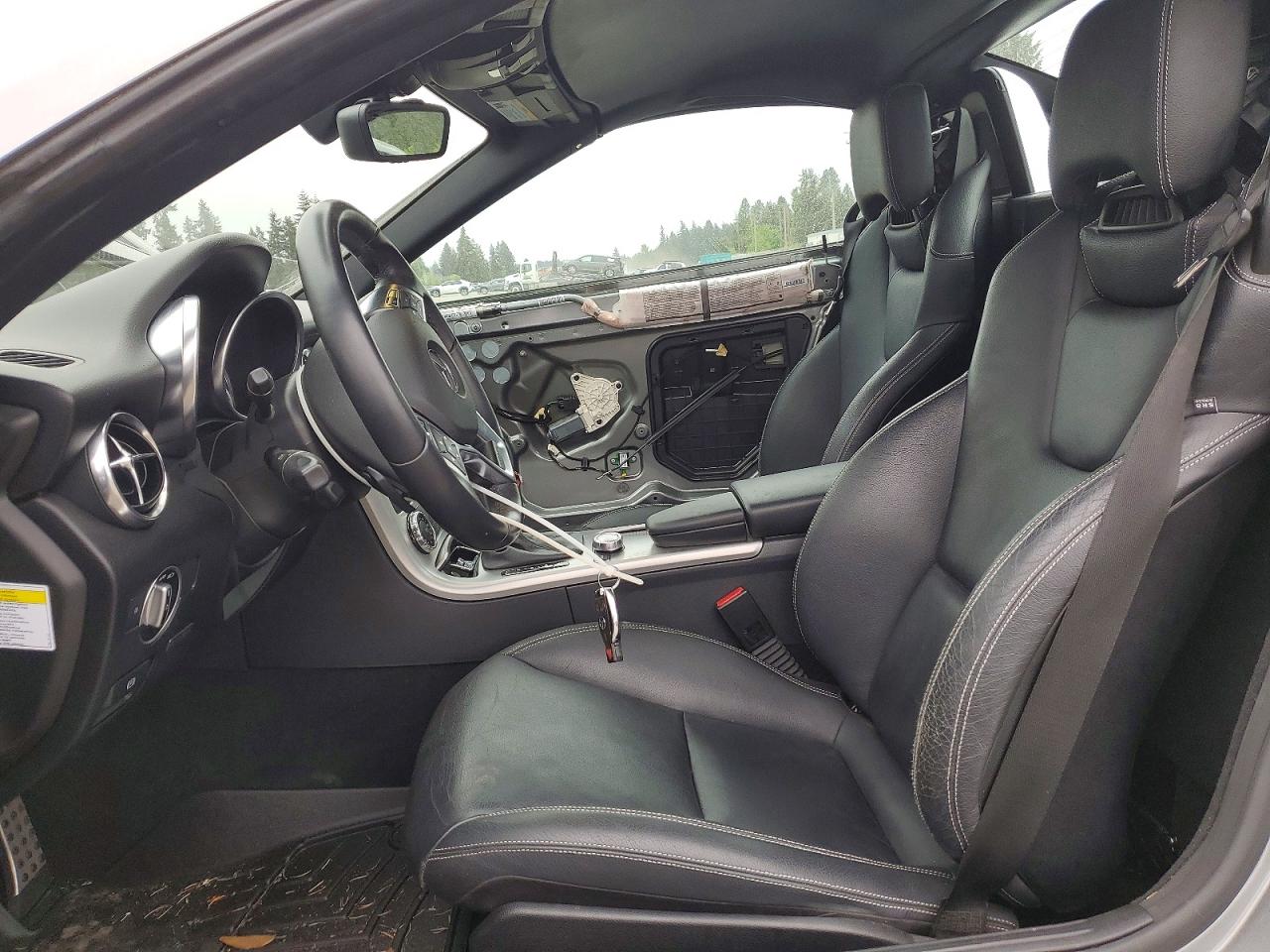 2012 Mercedes-benz Slk 250 Silver vin: WDDPK4HAXCF036248