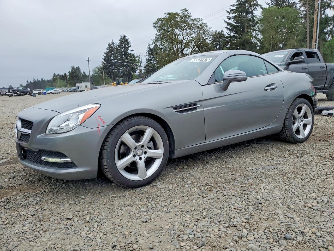 2012 Mercedes-benz Slk 250 Silver vin: WDDPK4HAXCF036248
