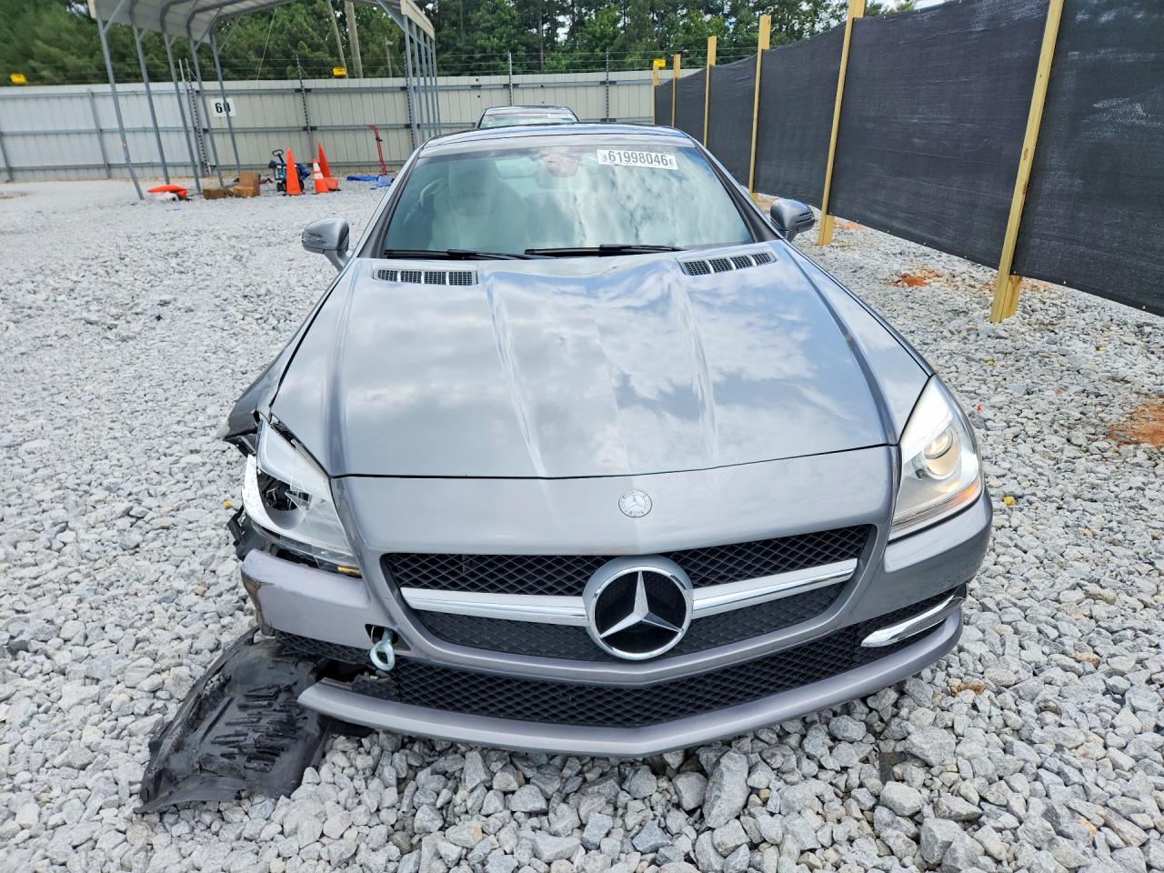 2012 Mercedes-benz Slk 250 Серебряный vin: WDDPK4HAXCF041661