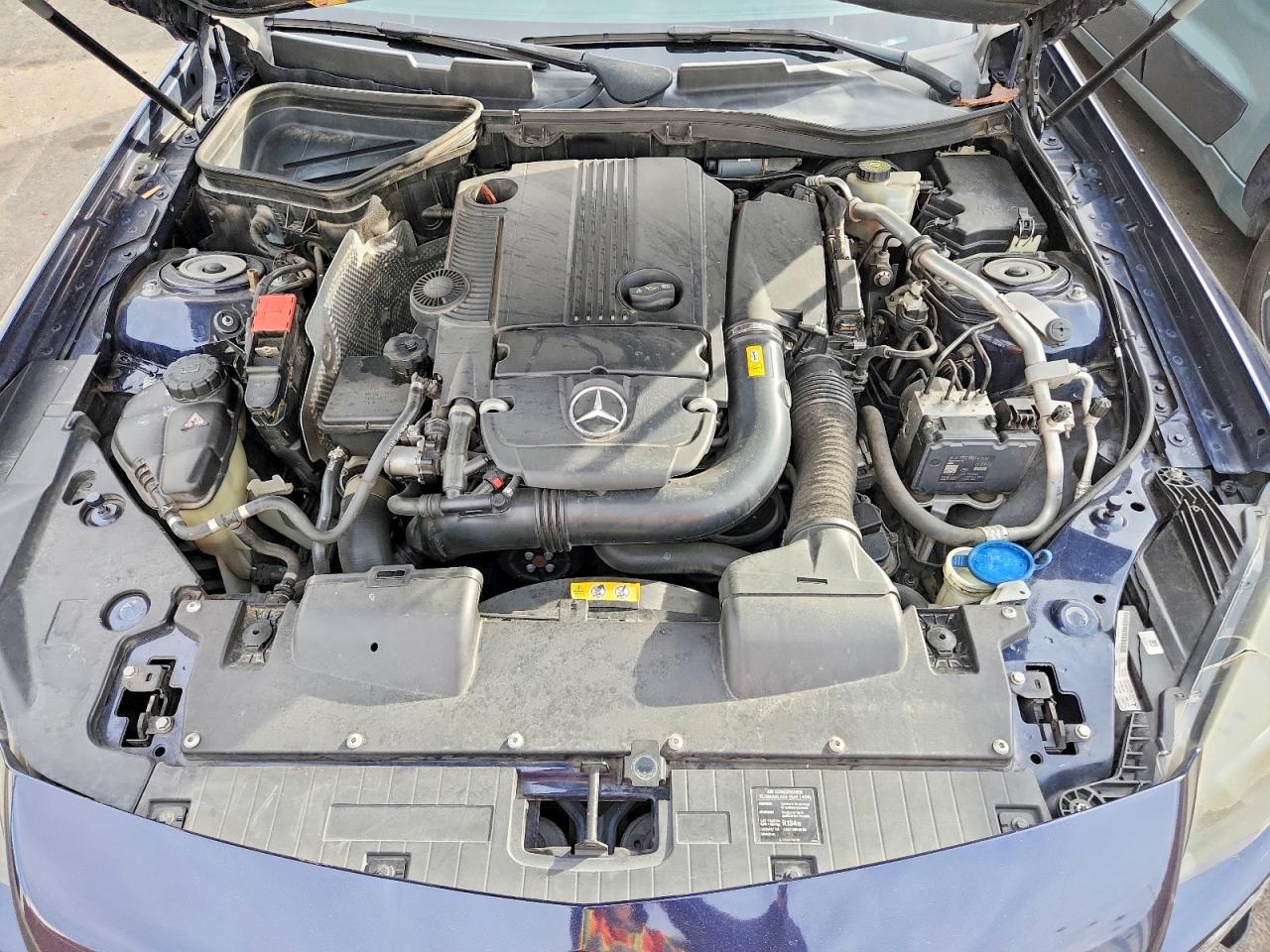 2014 Mercedes-benz Slk 250 Blue vin: WDDPK4HAXEF079328