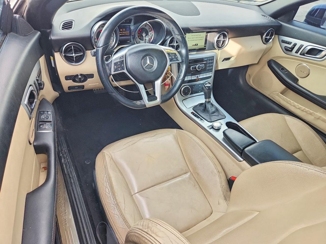 2014 Mercedes-benz Slk 250 Blue vin: WDDPK4HAXEF079328