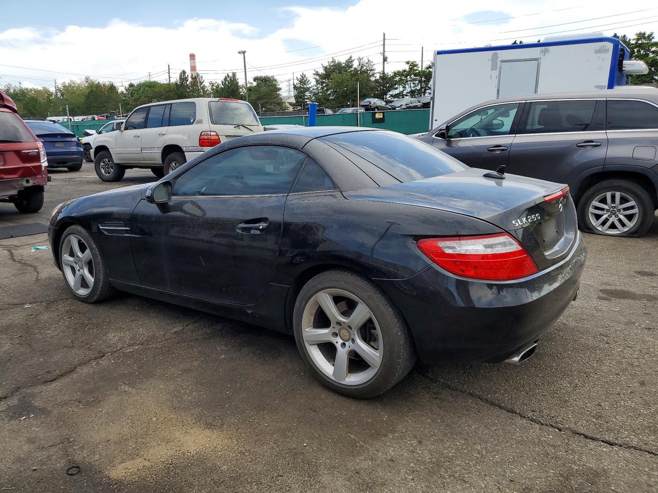 2014 Mercedes-benz Slk 250 Black vin: WDDPK4HAXEF087591