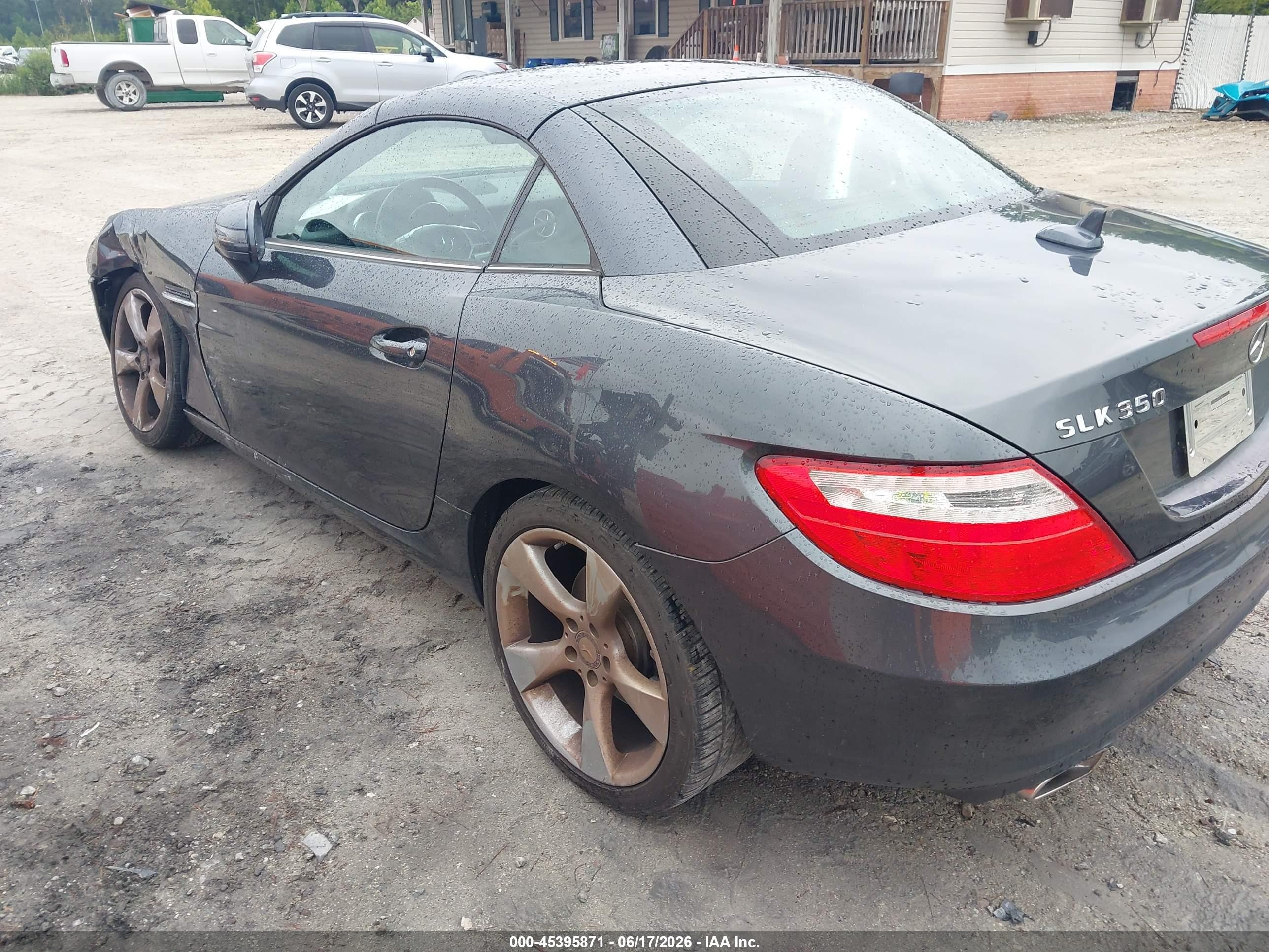 2012 Mercedes-benz Slk 350   Серый vin: WDDPK5HA0CF009243
