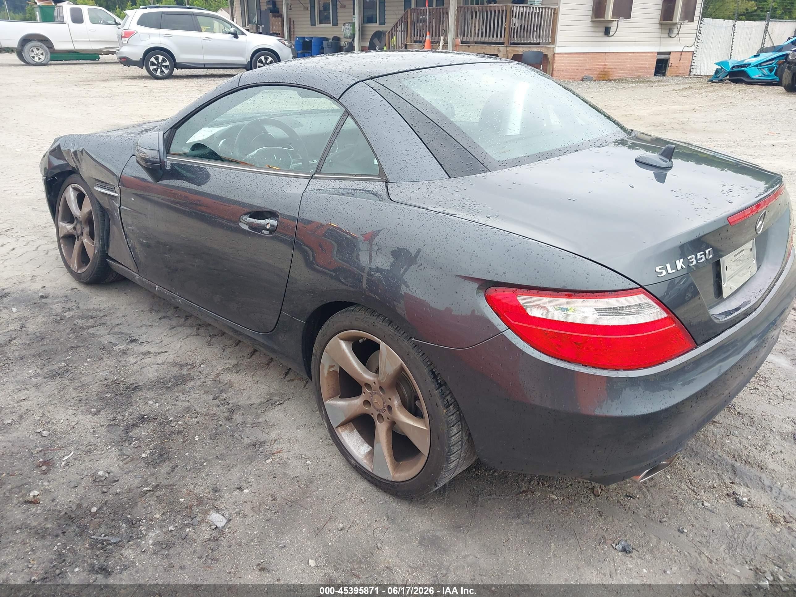 2012 Mercedes-benz Slk 350   Серый vin: WDDPK5HA0CF009243