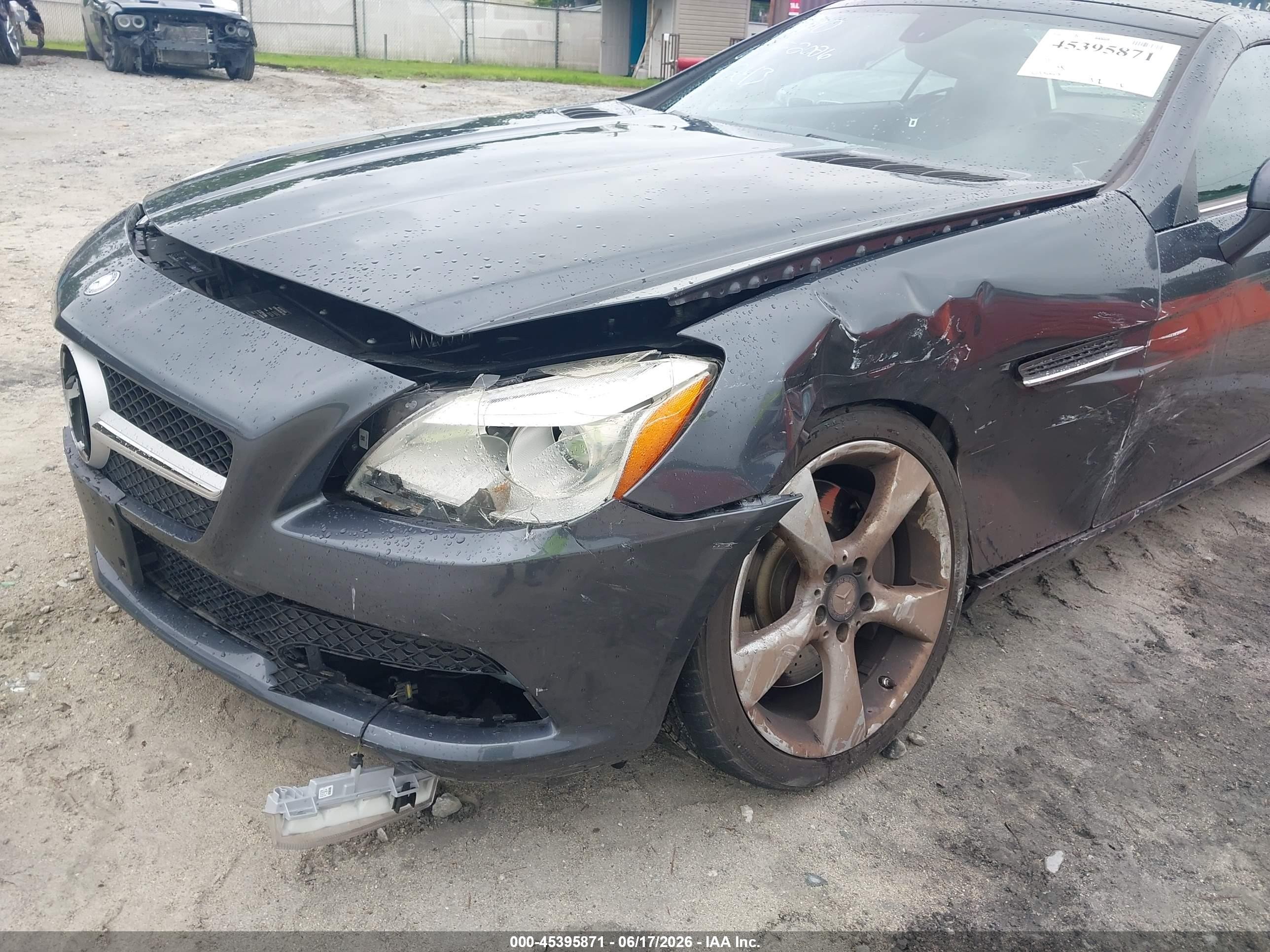 2012 Mercedes-benz Slk 350   Серый vin: WDDPK5HA0CF009243