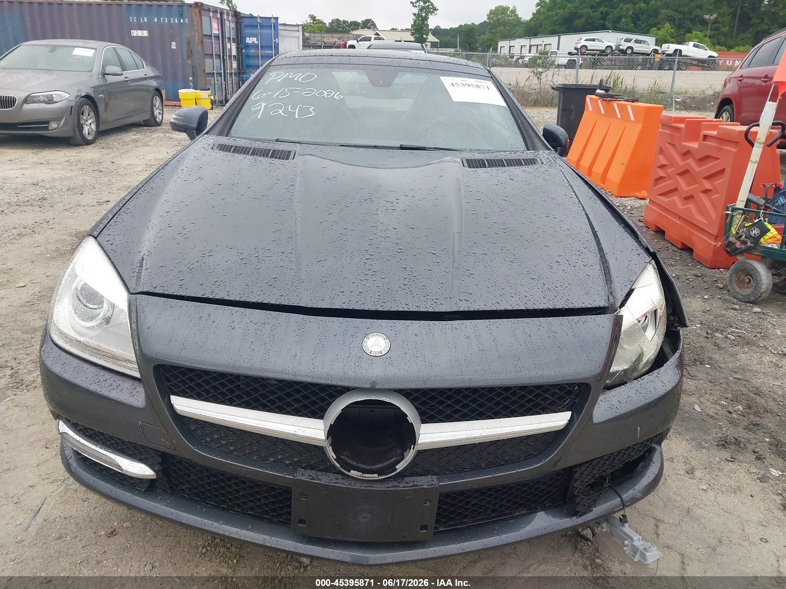 2012 Mercedes-benz Slk 350   Серый vin: WDDPK5HA0CF009243