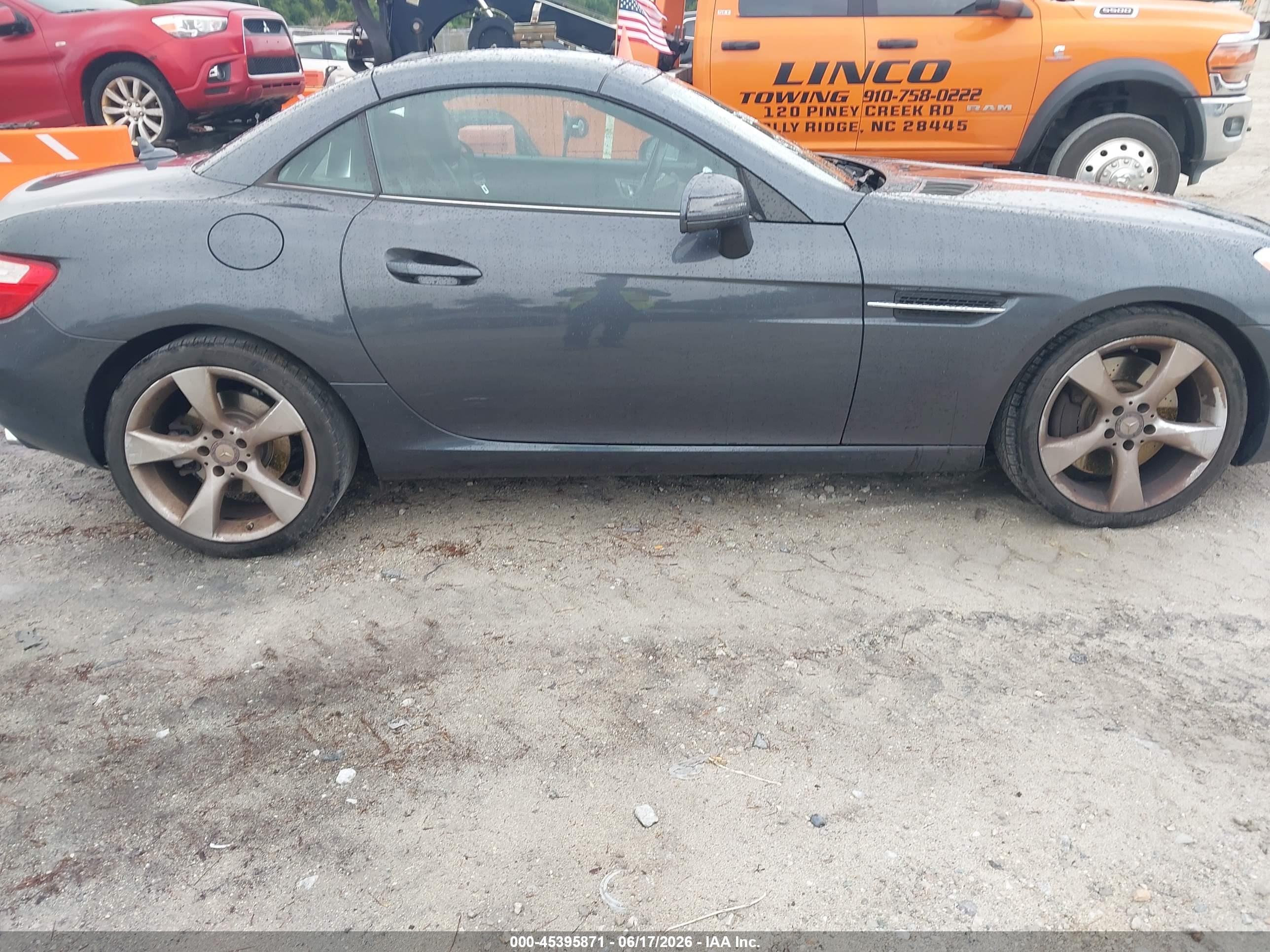 2012 Mercedes-benz Slk 350   Серый vin: WDDPK5HA0CF009243