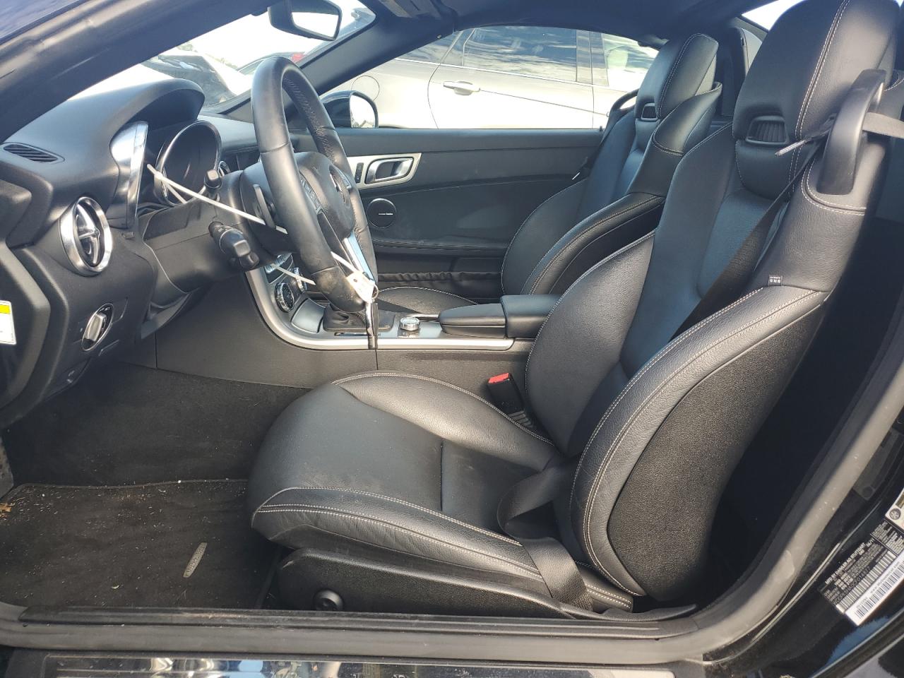 2012 Mercedes-benz Slk 350 Black vin: WDDPK5HA0CF014877