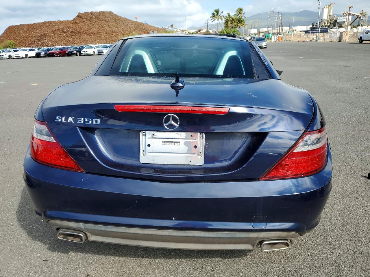 2012 Mercedes-benz Slk 350 Blue vin: WDDPK5HA0CF033770