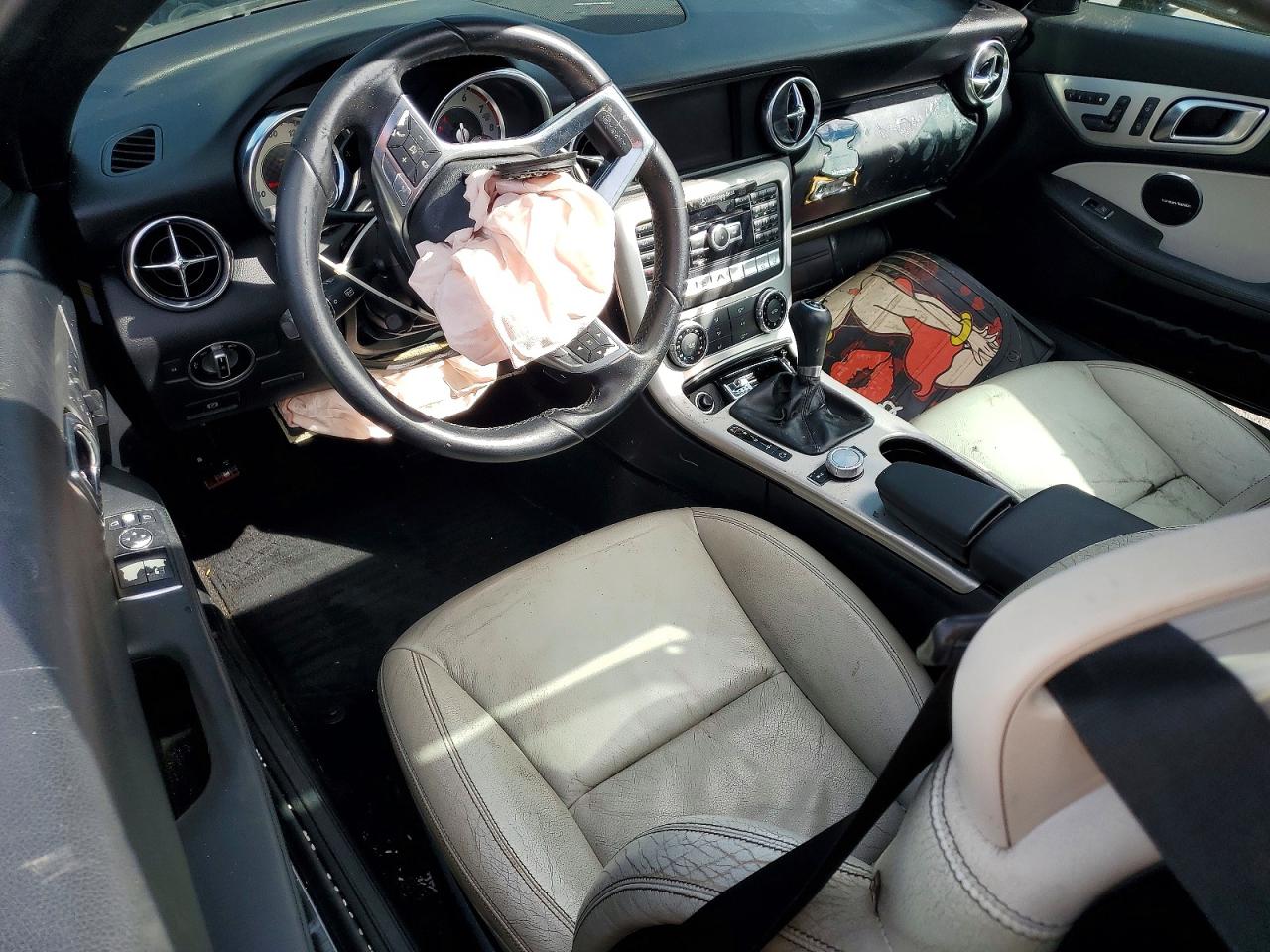 2012 Mercedes-benz Slk 350 Blue vin: WDDPK5HA0CF033770