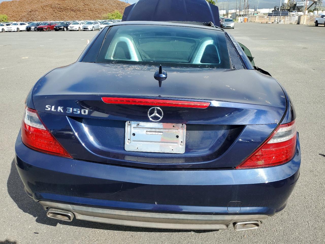 2012 Mercedes-benz Slk 350 Blue vin: WDDPK5HA0CF033770