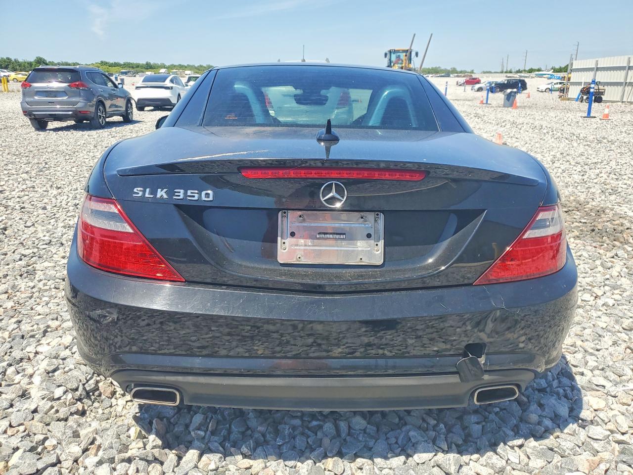 2012 Mercedes-benz Slk 350 Black vin: WDDPK5HA1CF038332