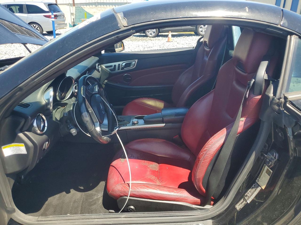 2012 Mercedes-benz Slk 350 Black vin: WDDPK5HA1CF038332