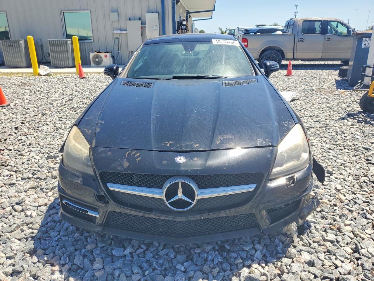 2012 Mercedes-benz Slk 350 Black vin: WDDPK5HA1CF038332