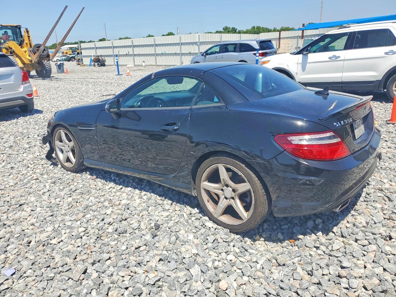 2012 Mercedes-benz Slk 350 Black vin: WDDPK5HA1CF038332