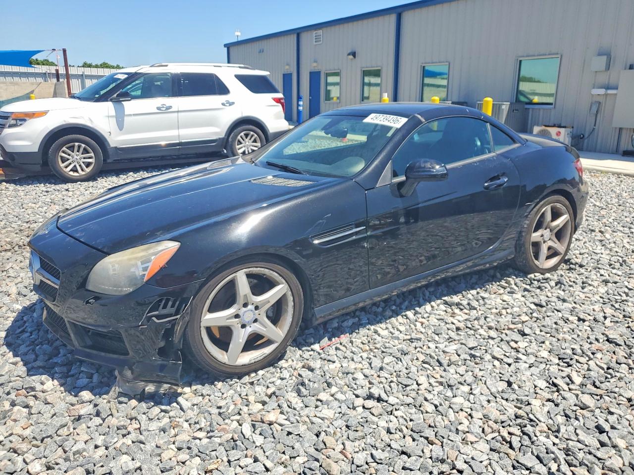 2012 Mercedes-benz Slk 350 Black vin: WDDPK5HA1CF038332