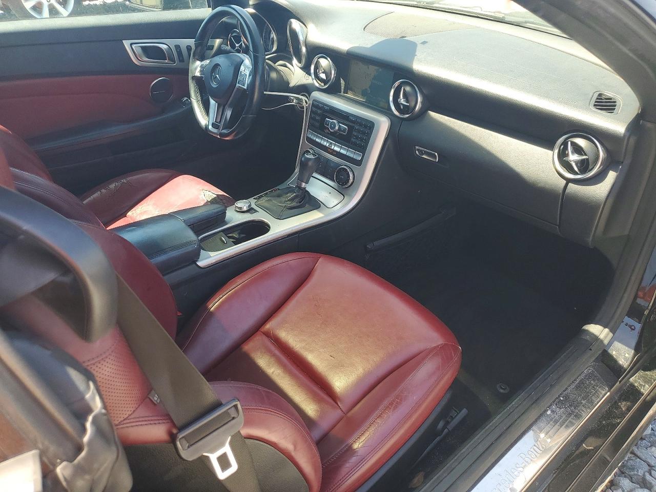 2012 Mercedes-benz Slk 350 Black vin: WDDPK5HA1CF038332