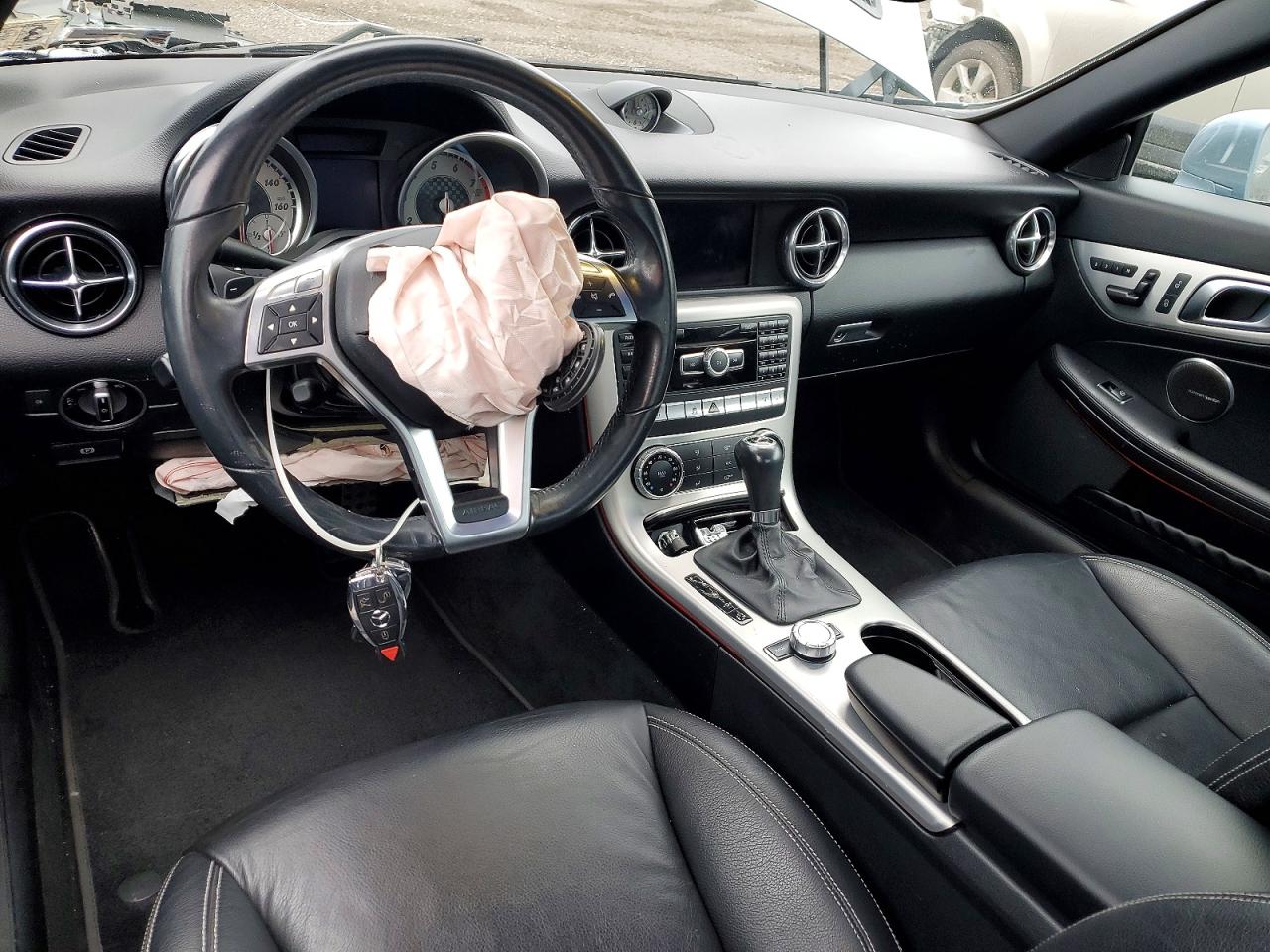 2012 Mercedes-benz Slk 350 Blue vin: WDDPK5HA1CF040534