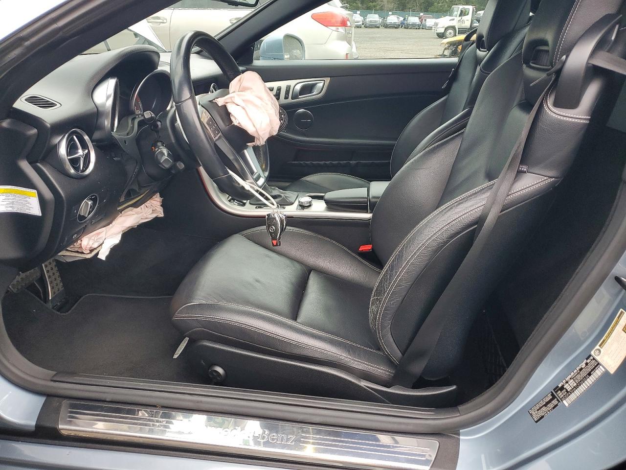 2012 Mercedes-benz Slk 350 Blue vin: WDDPK5HA1CF040534