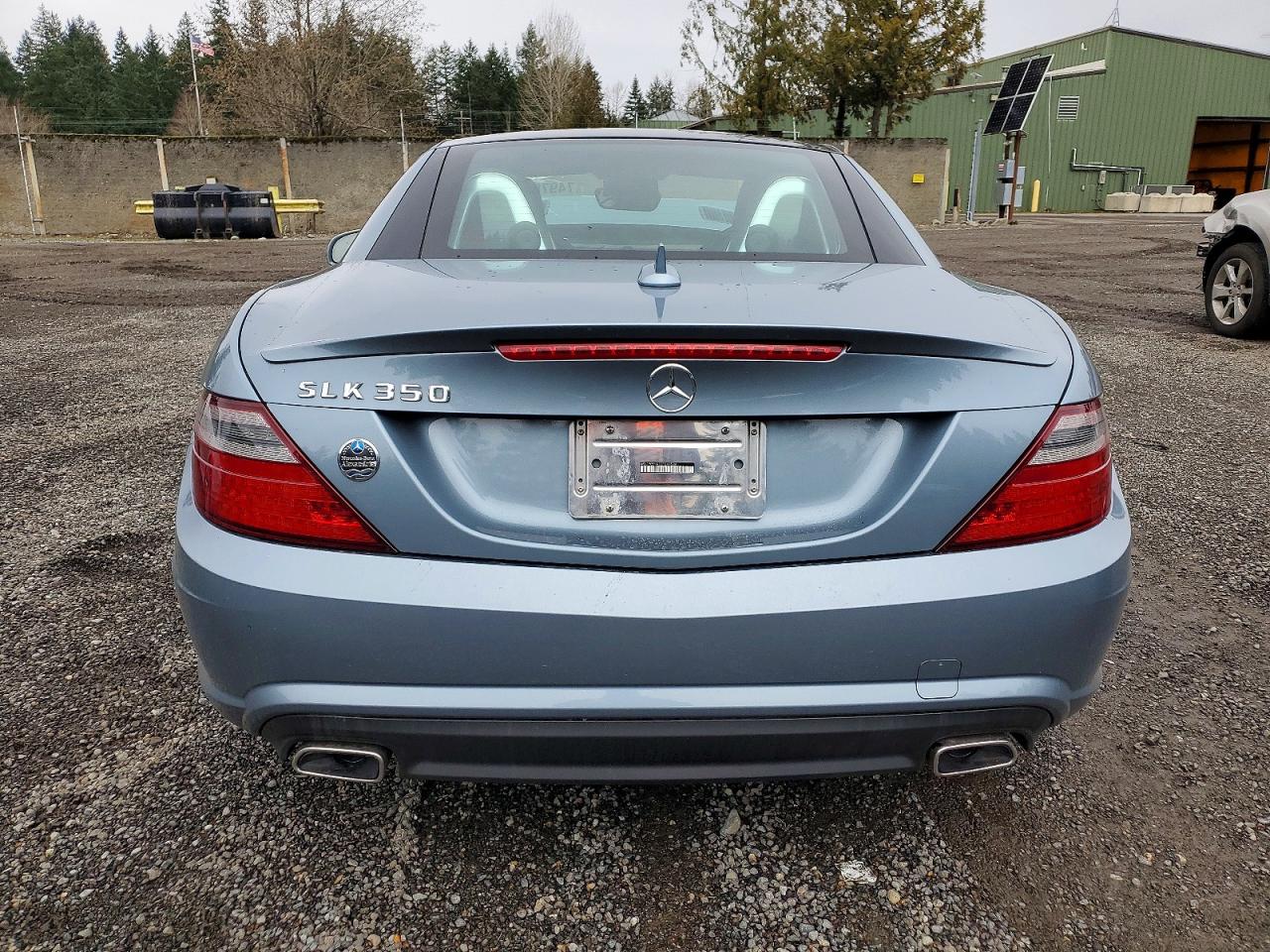 2012 Mercedes-benz Slk 350 Blue vin: WDDPK5HA1CF040534