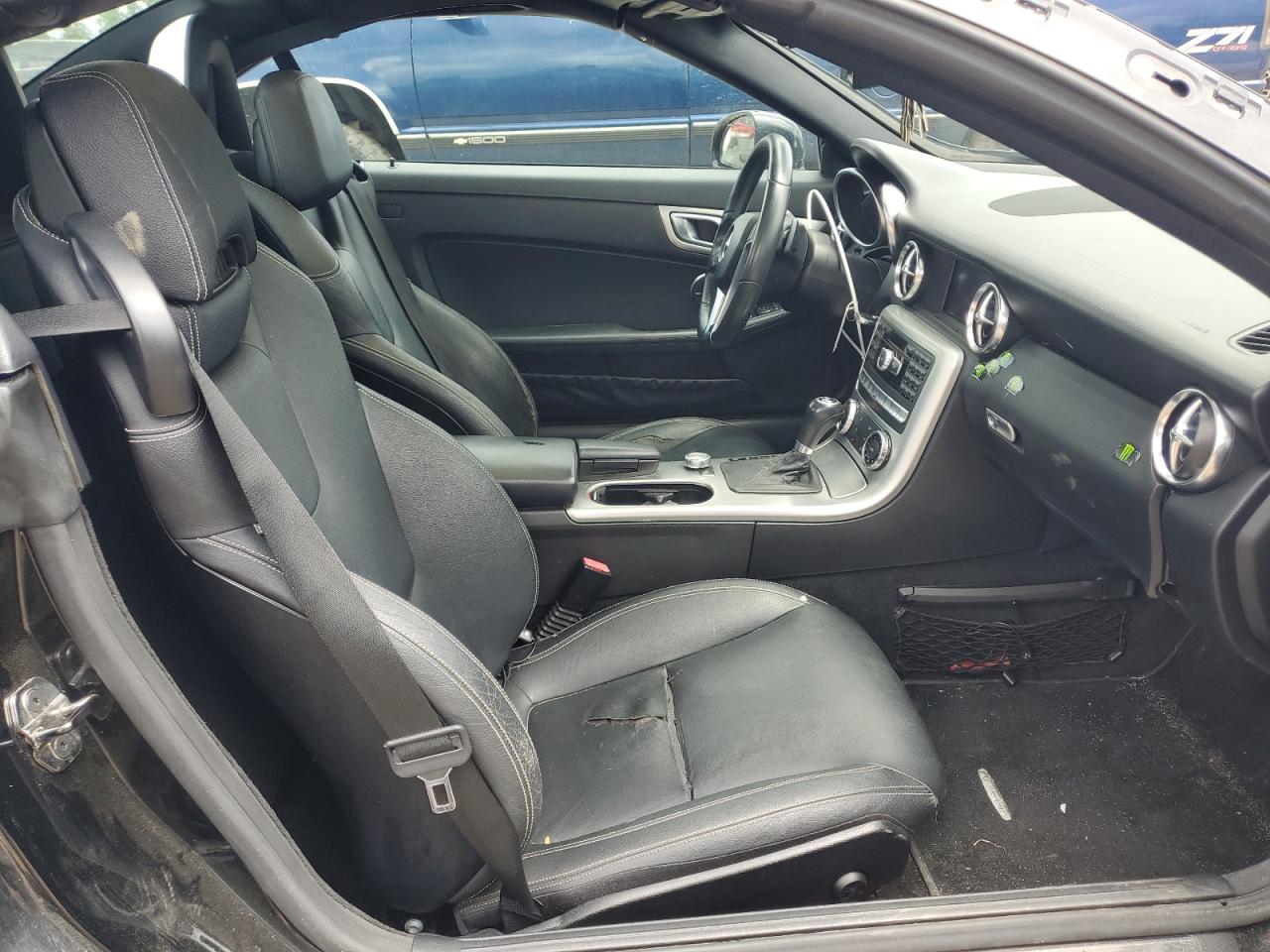 2012 Mercedes-benz Slk 350 Black vin: WDDPK5HA2CF008840