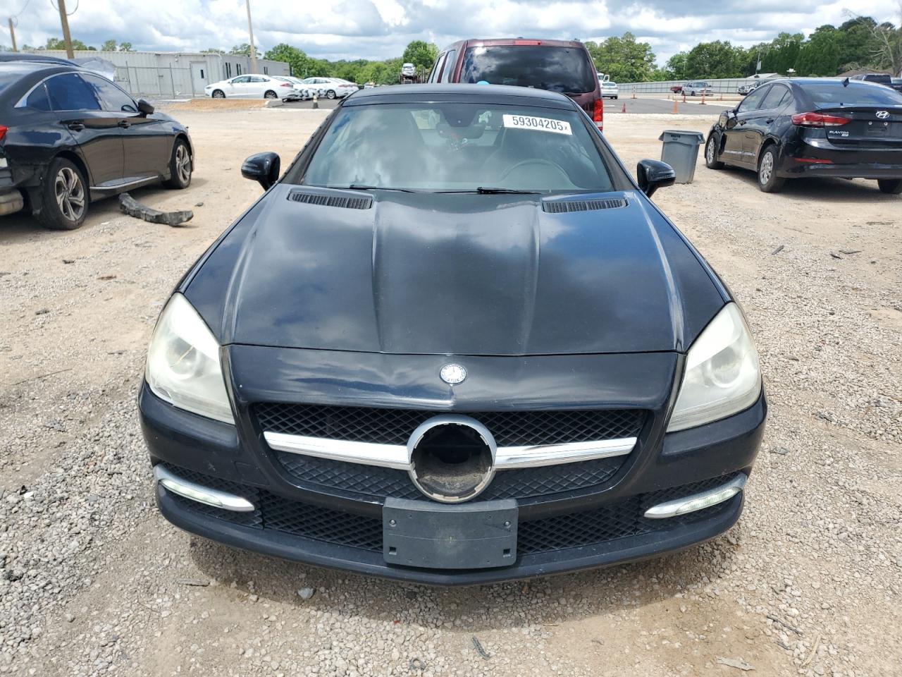 2012 Mercedes-benz Slk 350 Black vin: WDDPK5HA2CF008840