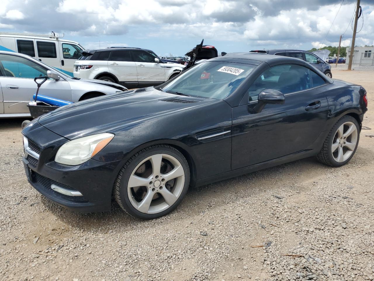 2012 Mercedes-benz Slk 350 Black vin: WDDPK5HA2CF008840