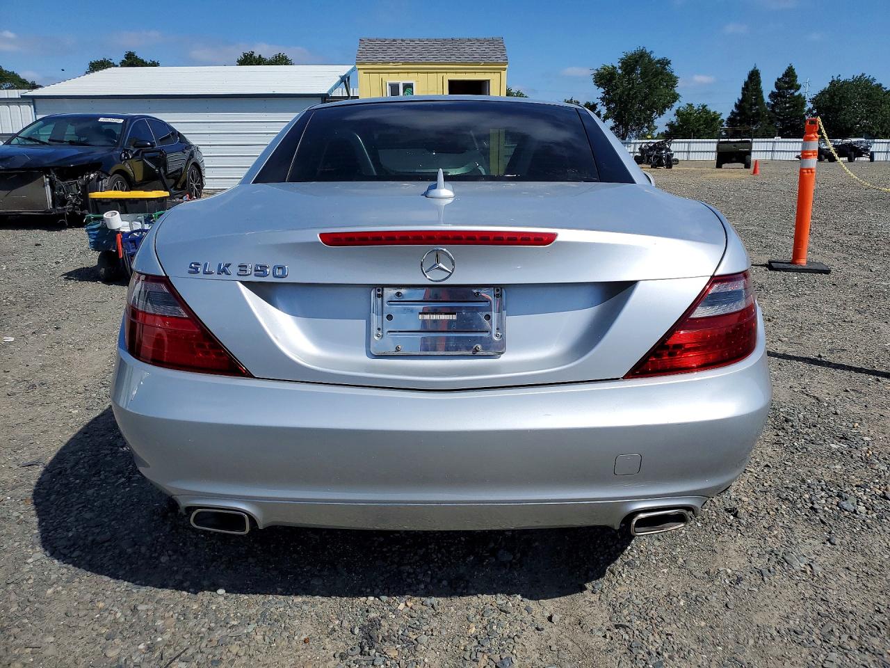 2012 Mercedes-benz Slk 350 Silver vin: WDDPK5HA2CF028750