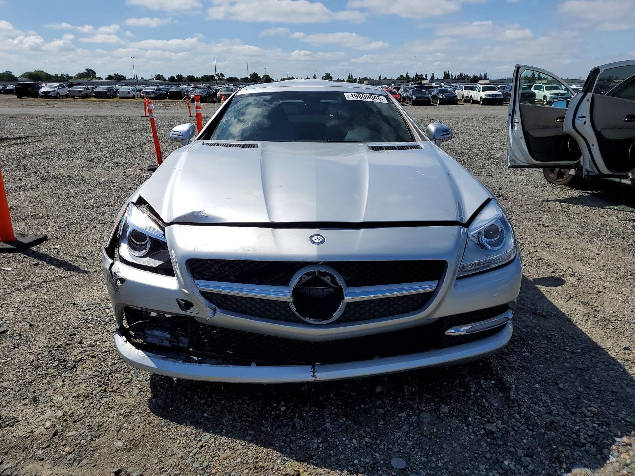 2012 Mercedes-benz Slk 350 Silver vin: WDDPK5HA2CF028750