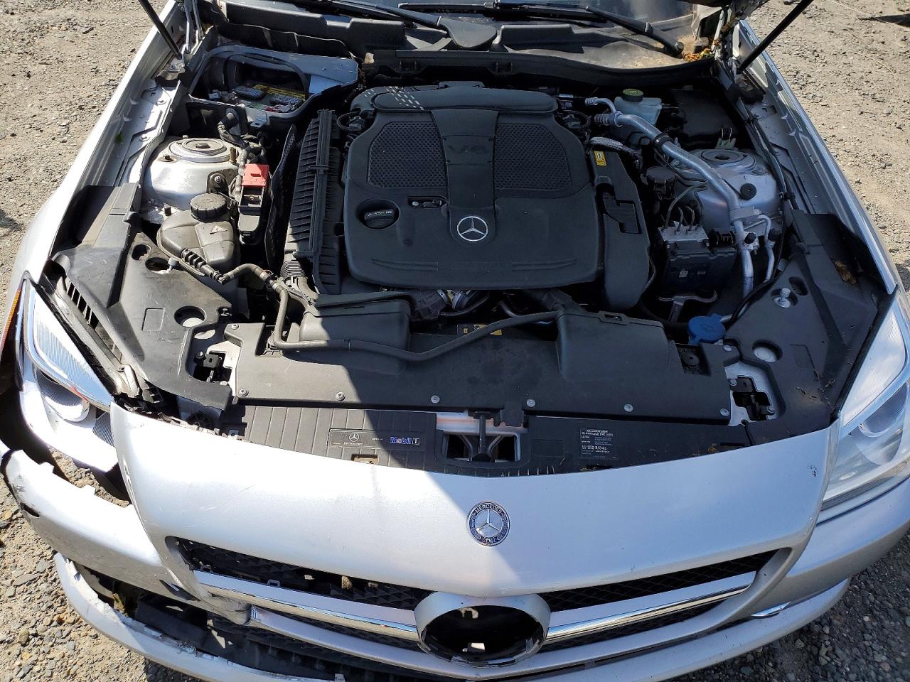 2012 Mercedes-benz Slk 350 Silver vin: WDDPK5HA2CF028750