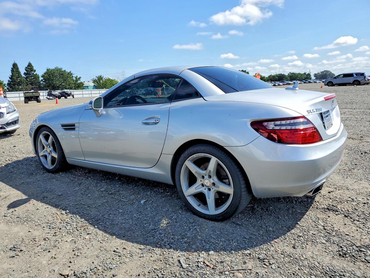 2012 Mercedes-benz Slk 350 Silver vin: WDDPK5HA2CF028750