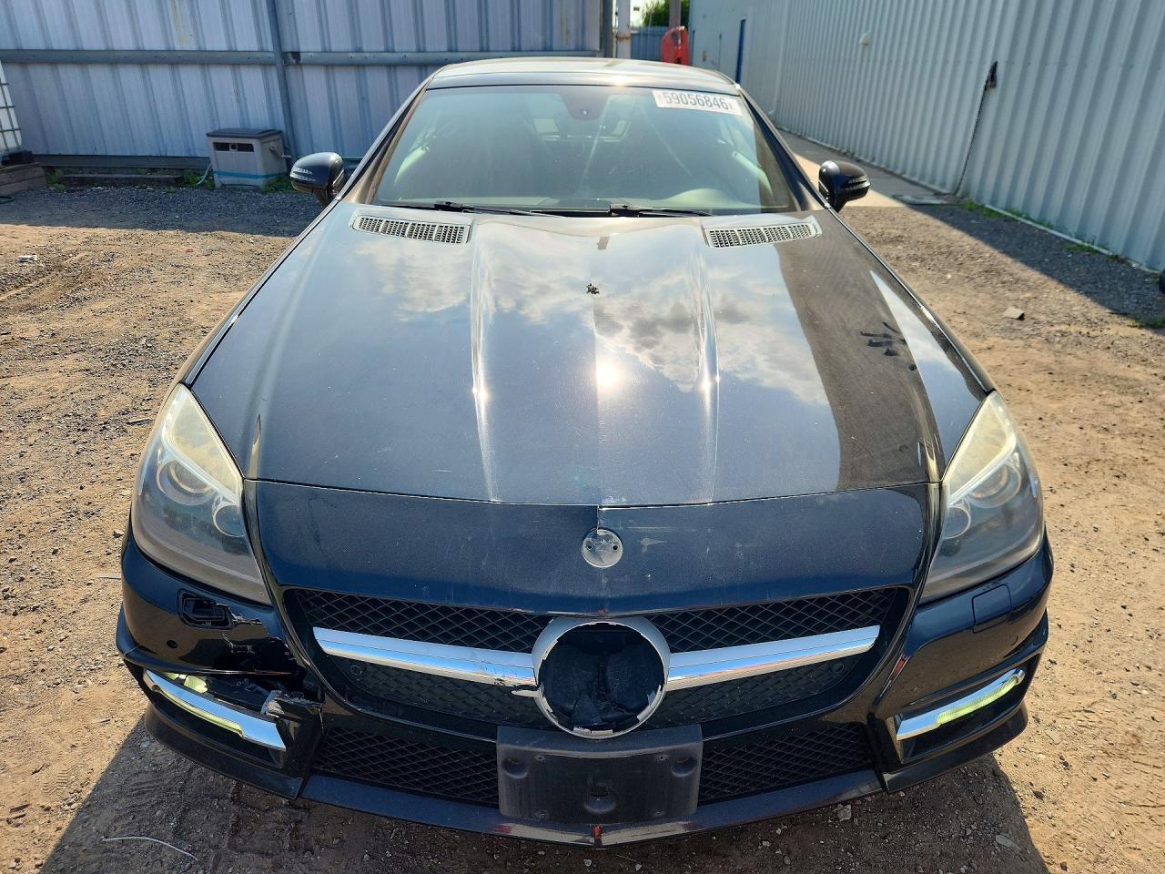 2012 Mercedes-benz Slk 350 Black vin: WDDPK5HA3CF010693