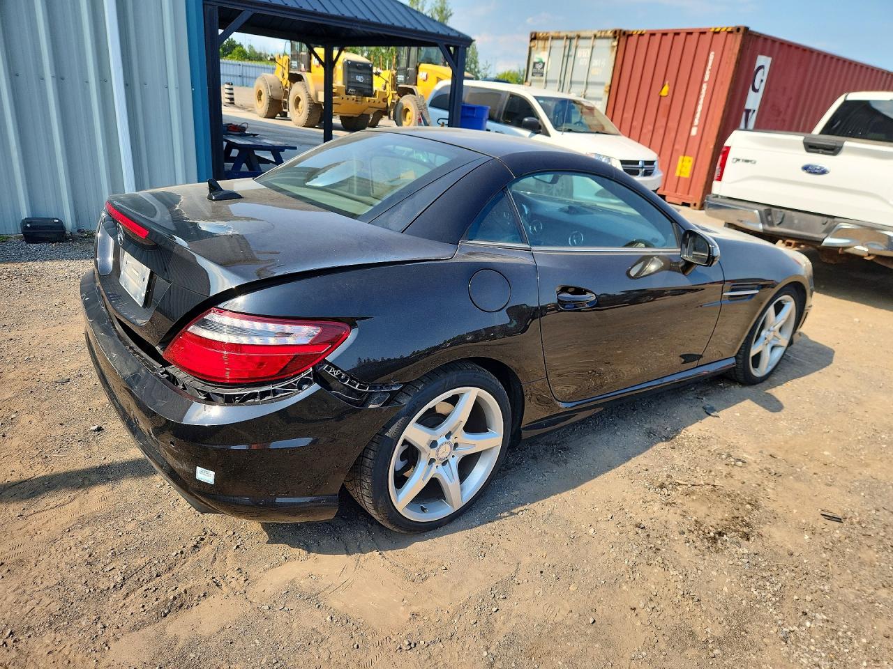 2012 Mercedes-benz Slk 350 Black vin: WDDPK5HA3CF010693