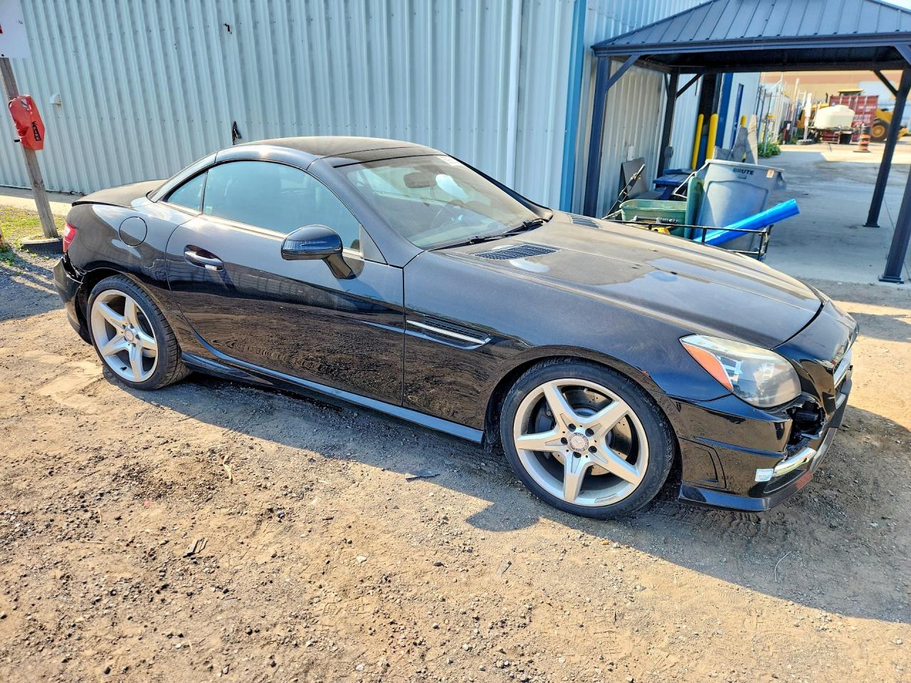 2012 Mercedes-benz Slk 350 Black vin: WDDPK5HA3CF010693