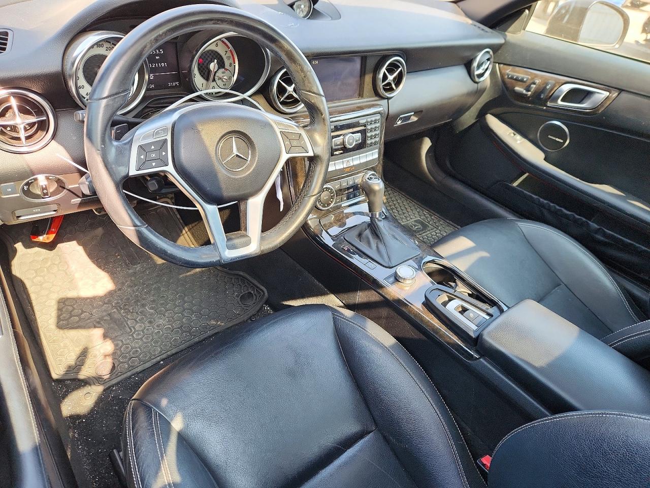 2012 Mercedes-benz Slk 350 Black vin: WDDPK5HA3CF010693