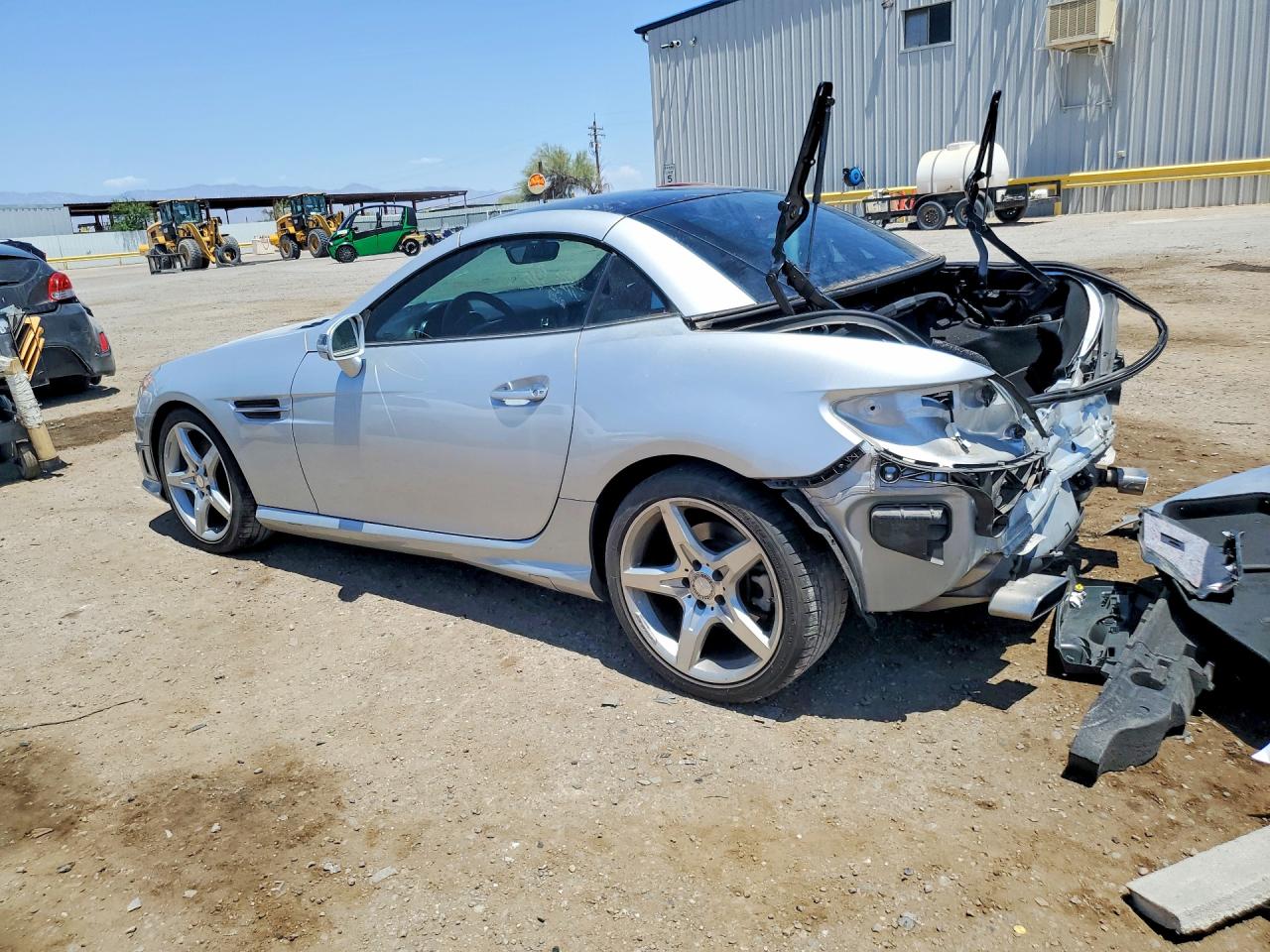 2012 Mercedes-benz Slk 350 Silver vin: WDDPK5HA3CF012296