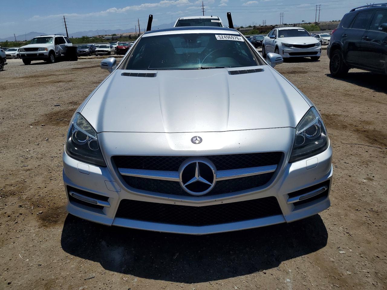 2012 Mercedes-benz Slk 350 Silver vin: WDDPK5HA3CF012296