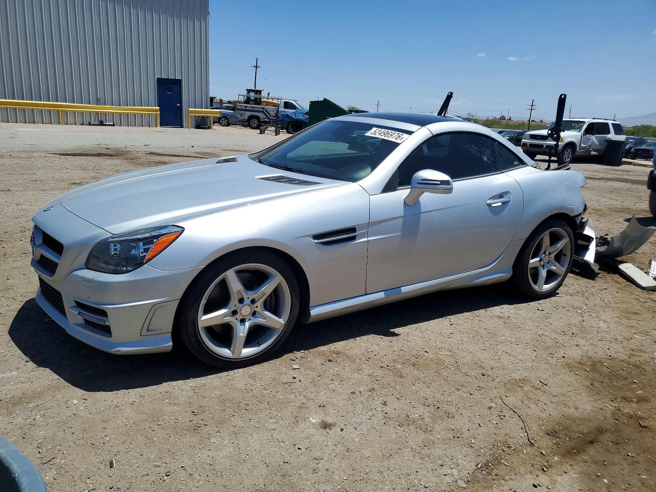 2012 Mercedes-benz Slk 350 Silver vin: WDDPK5HA3CF012296