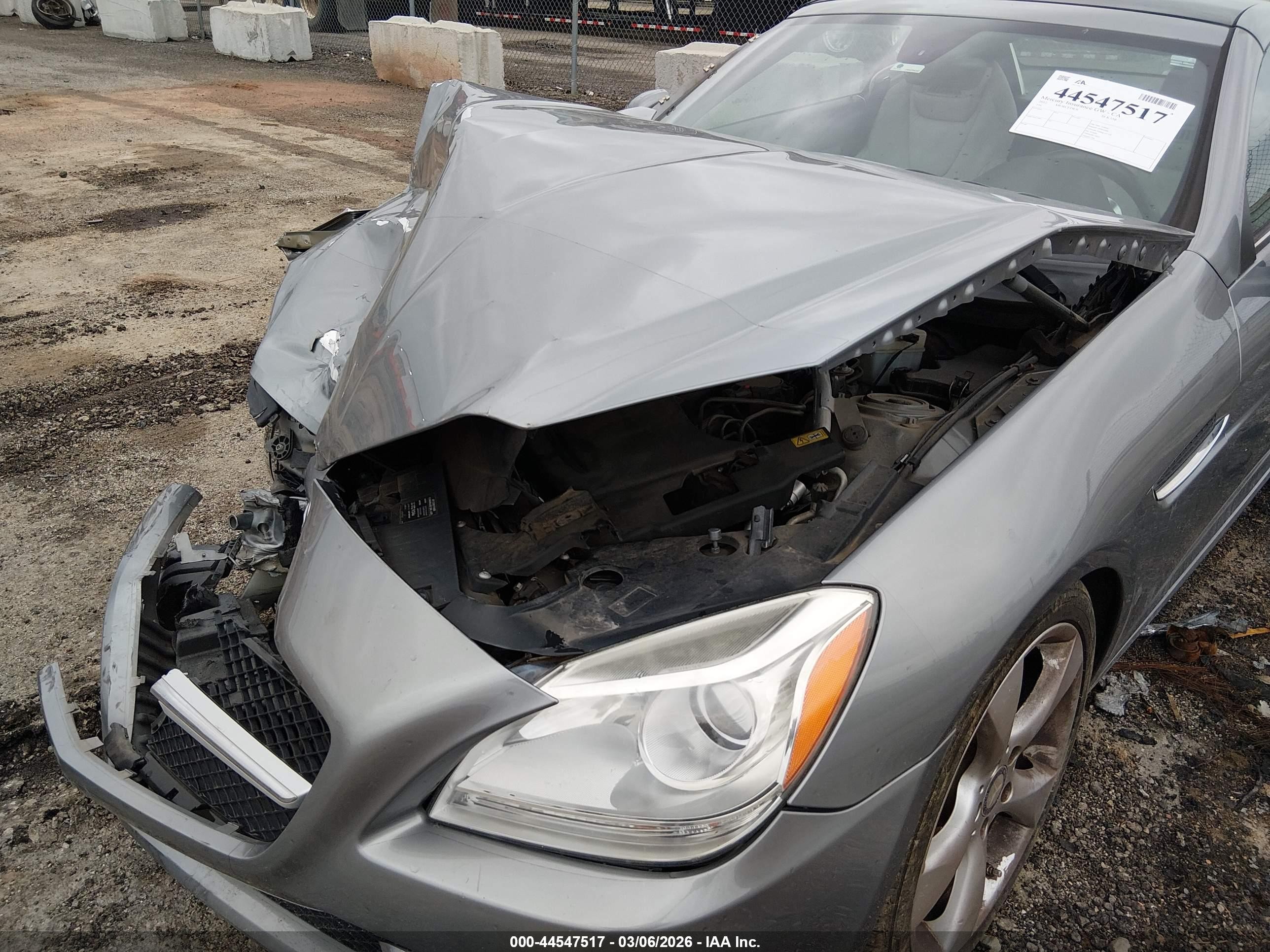 2012 Mercedes-benz Slk 350 Gray vin: WDDPK5HA3CF017854