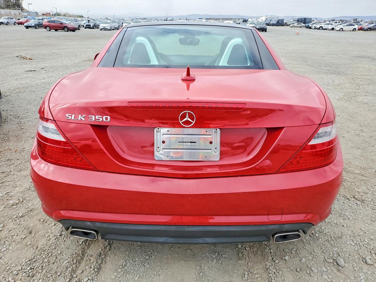 2015 Mercedes-benz Slk 350 Red vin: WDDPK5HA3FF099282