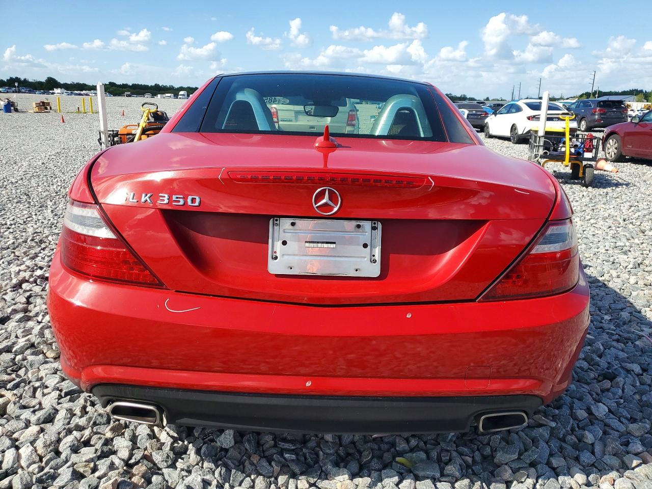2012 Mercedes-benz Slk 350 Red vin: WDDPK5HA4CF005163