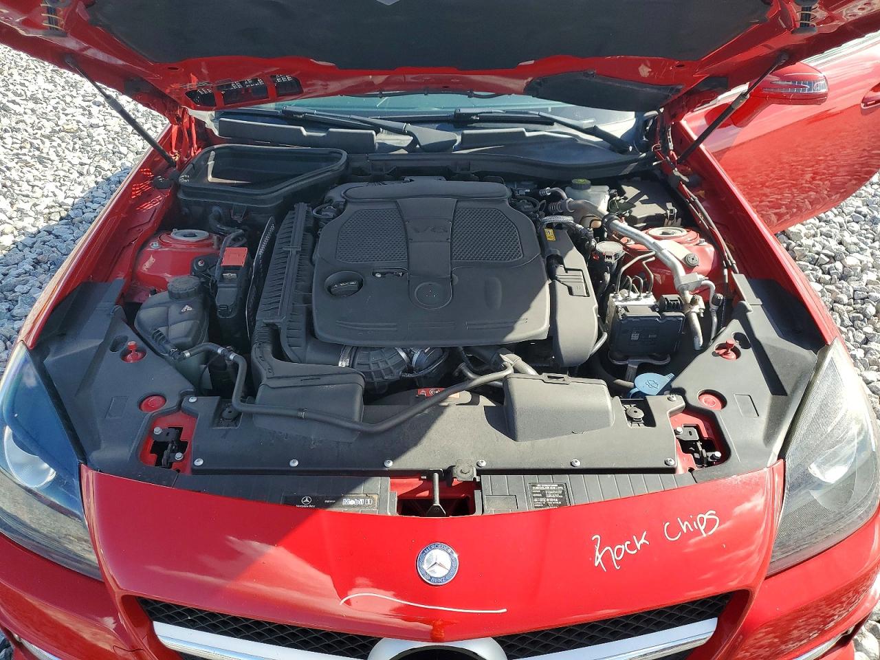 2012 Mercedes-benz Slk 350 Red vin: WDDPK5HA4CF005163