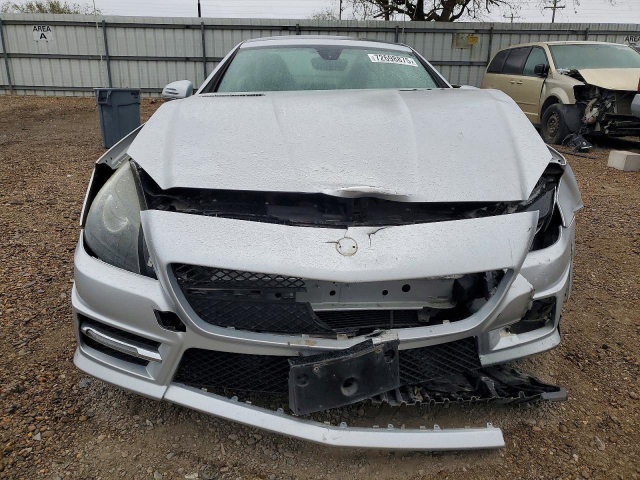 2014 Mercedes-benz Slk 350 Silver vin: WDDPK5HA4EF074891
