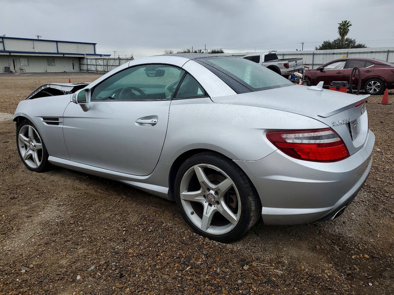 2014 Mercedes-benz Slk 350 Silver vin: WDDPK5HA4EF074891
