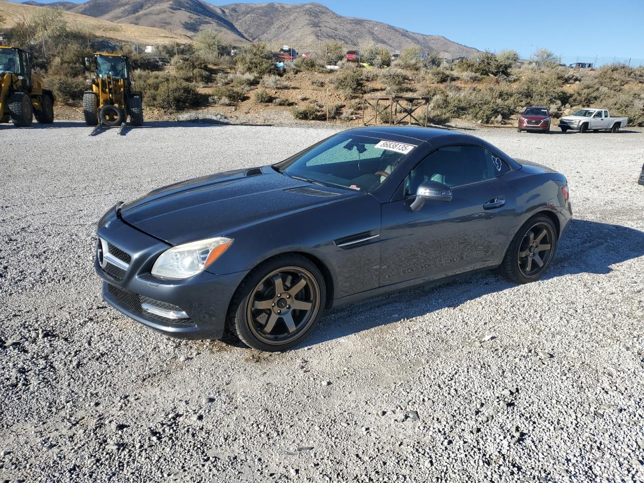 2012 Mercedes-benz Slk 350 Gray vin: WDDPK5HA5CF009027